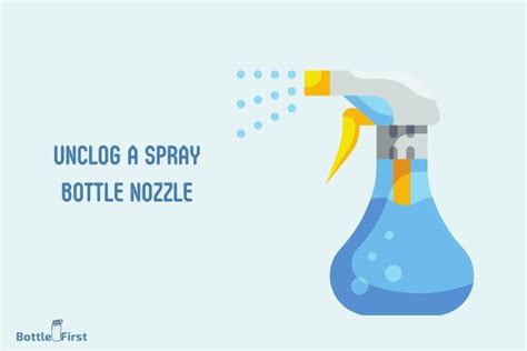 how to unclog spray bottle.